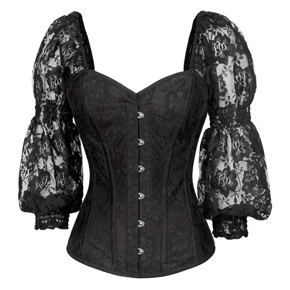 Attitude Corsets - Safíriël Vollbrust Korsett - Schwarz